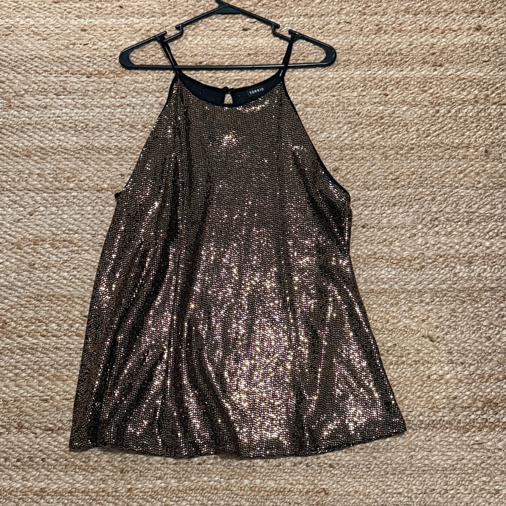 Torrid Sequin Halter Top